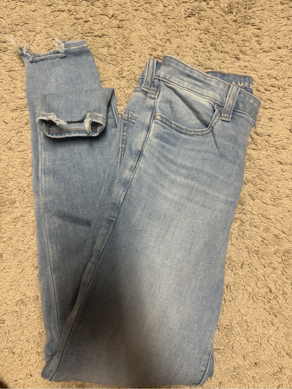 American Eagle Light Blue Women's Stretch Skinny Jeans